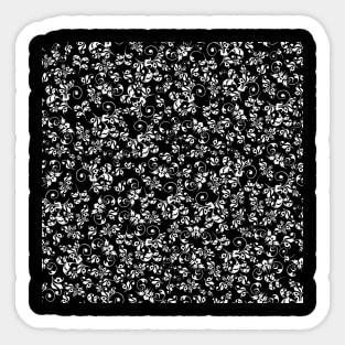 Floral Explosion Collection - Vintage Retro Floral Pattern 7# Sticker